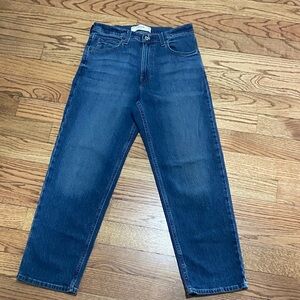 Hollister Men's Dark Blue Baggy Jeans